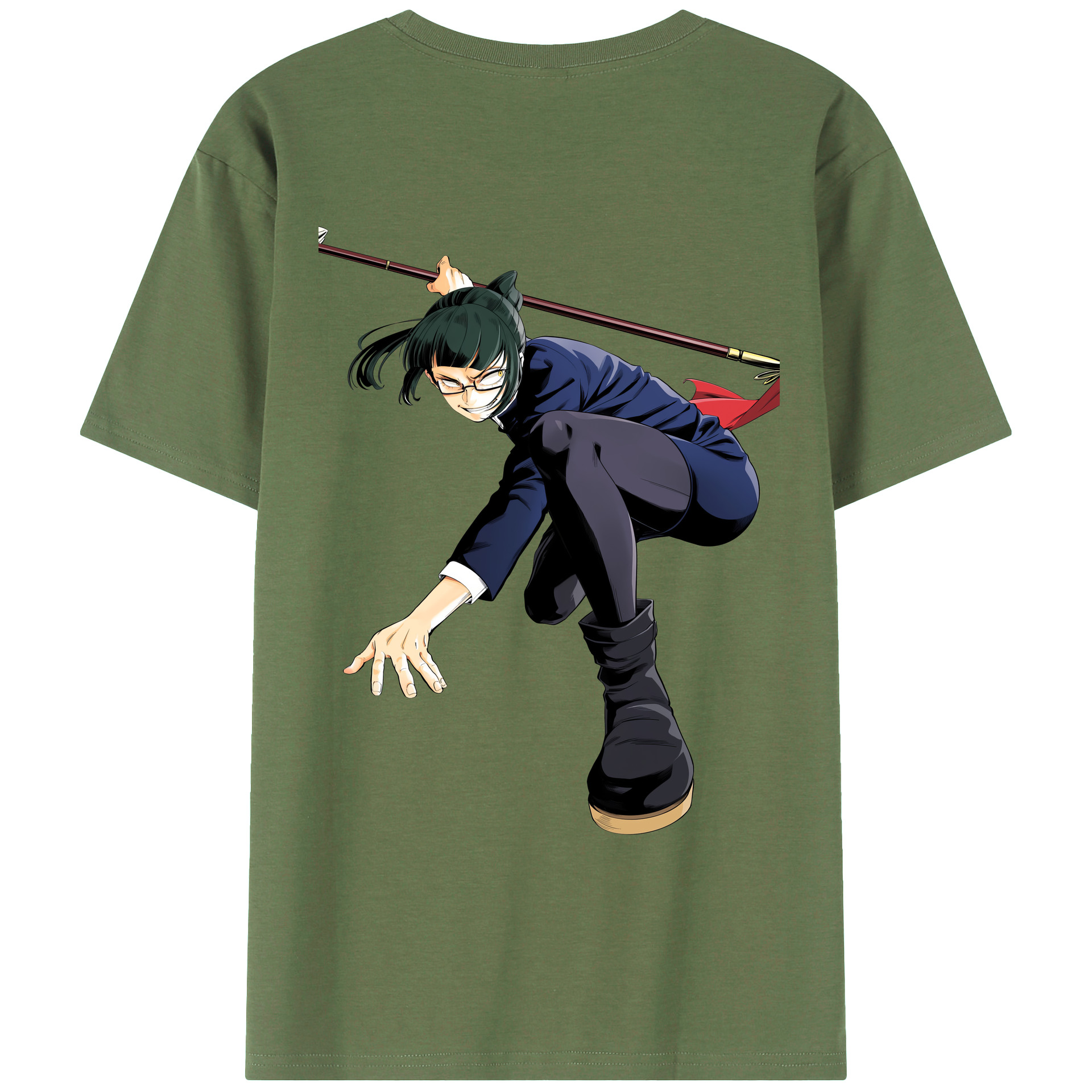 （画像用） 呪術廻戦 Jujutsu Kaisen 綿100％ メンズ半袖Tシャツ（バックプリント） 通気性